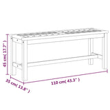 Garden Bench 110 cm Solid Wood Acacia
