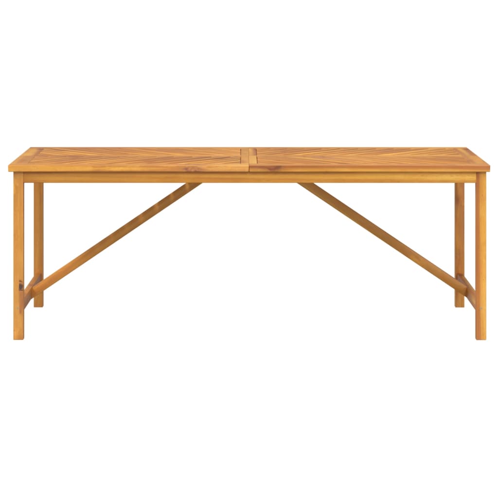 Garden Dining Table 200x90x74 cm Solid Wood Acacia