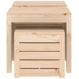 3 Piece Garden Box Set Solid Wood Pine