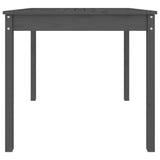 Garden Table Grey 82.5x82.5x76 cm Solid Wood Pine