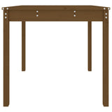 Garden Table Honey Brown 82.5x82.5x76 cm Solid Wood Pine