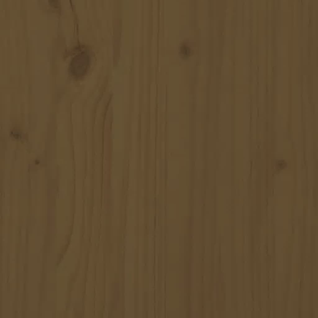 Garden Table Honey Brown 82.5x82.5x76 cm Solid Wood Pine