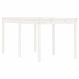 Garden Table White 159.5x82.5x76 cm Solid Wood Pine