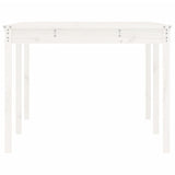Garden Table White 203.5x100x76 cm Solid Wood Pine