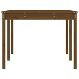 Garden Table Honey Brown 203.5x100x76 cm Solid Wood Pine
