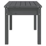 Garden Bench Grey 80x44x45 cm Solid Wood Pine