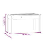 Garden Bench 80x44x45 cm Solid Wood Douglas