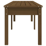 2-Seater Garden Bench Honey Brown 203.5x44x45 cm Solid Wood Pine