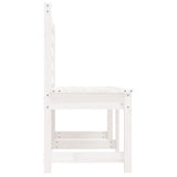 Garden Bench White 157.5 cm Solid Wood Pine