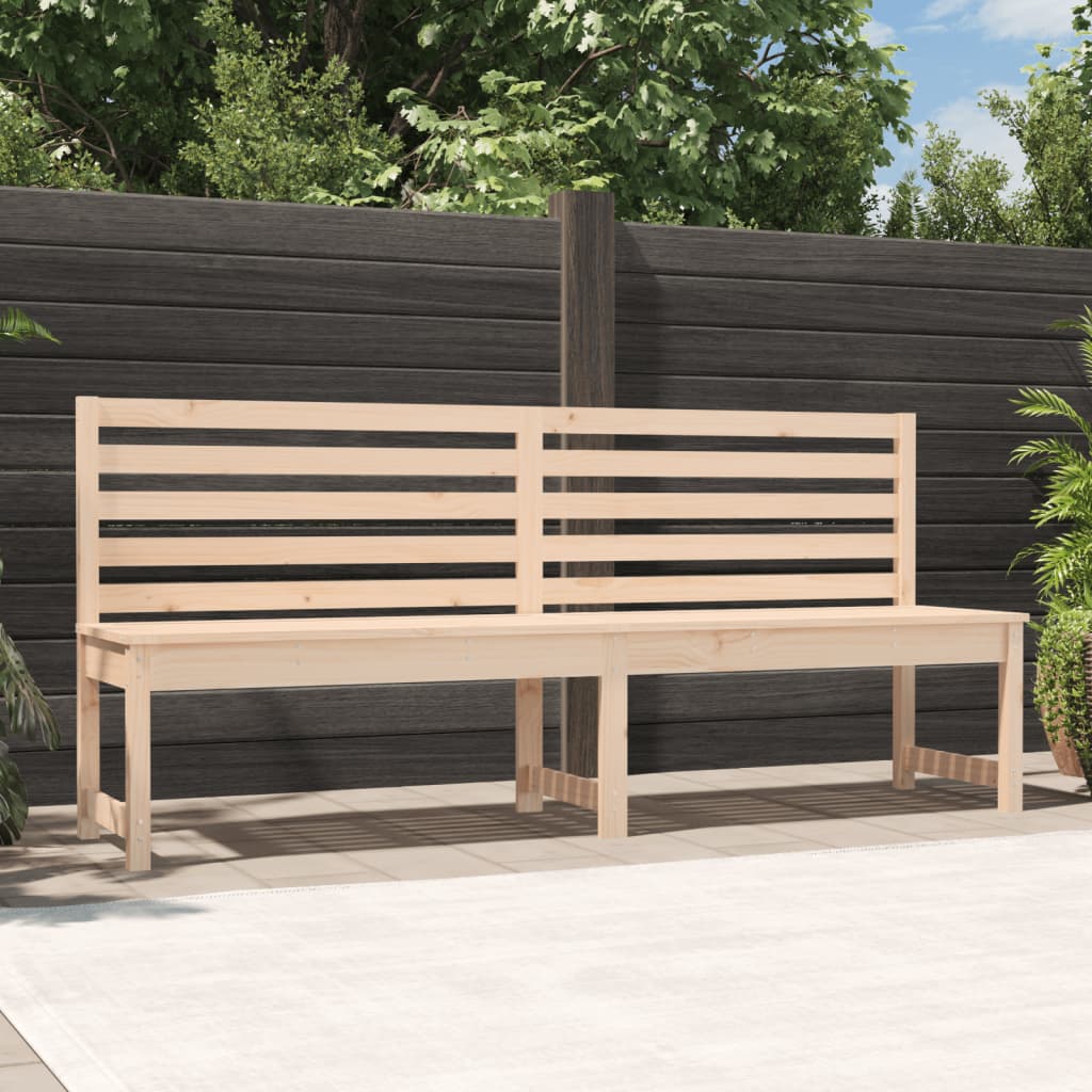Garden Bench 201.5 cm Solid Wood Pine