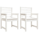 Garden Chairs 2 pcs White 60x48x91 cm Solid Wood Pine