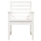 Garden Chairs 2 pcs White 60x48x91 cm Solid Wood Pine