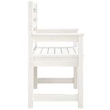 Garden Chairs 2 pcs White 60x48x91 cm Solid Wood Pine