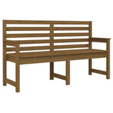 Garden Bench Honey Brown 159.5x48x91.5 cm Solid Wood Pine