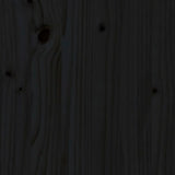 Garden Bench Black 159.5x48x91.5 cm Solid Wood Pine