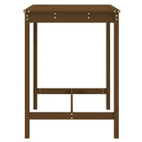 Garden Table Honey Brown 82.5x82.5x110 cm Solid Wood Pine