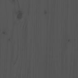 Garden Table Grey 121x82.5x110 cm Solid Wood Pine