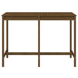 Garden Table Honey Brown 159.5x82.5x110 cm Solid Wood Pine
