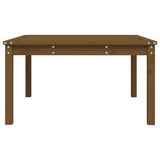 Garden Table Honey Brown 82.5x82.5x45 cm Solid Wood Pine