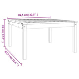 Garden Table 82.5x82.5x45 cm Solid Wood Douglas