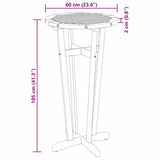 Garden Bar Table Ø60x105 cm Solid Wood Acacia