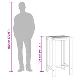 Garden Bar Table 60x60x105 cm Solid Wood Acacia