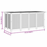 Garden Storage Box 175x80x75 cm Solid Wood Acacia