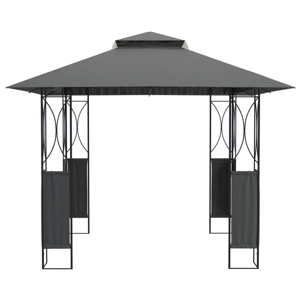 Gazebo with Roof Anthracite 300x300x270 cm Steel