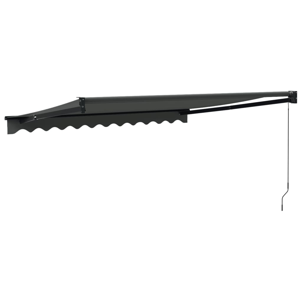 Retractable Awning Anthracite 3.5x2.5 m Fabric and Aluminium