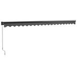 Retractable Awning Anthracite 5x3 m Fabric and Aluminium