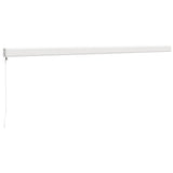 vidaXL Retractable Awning Yellow and White 5x3 m Fabric and Aluminium