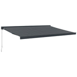 Retractable Awning Anthracite 4.5x3 m Fabric and Aluminium