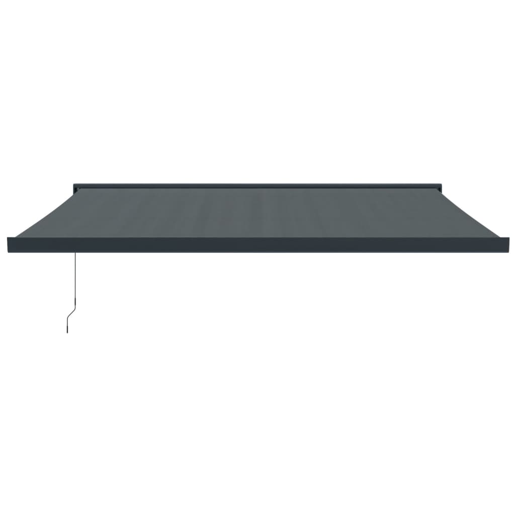 Retractable Awning Anthracite 4.5x3 m Fabric and Aluminium