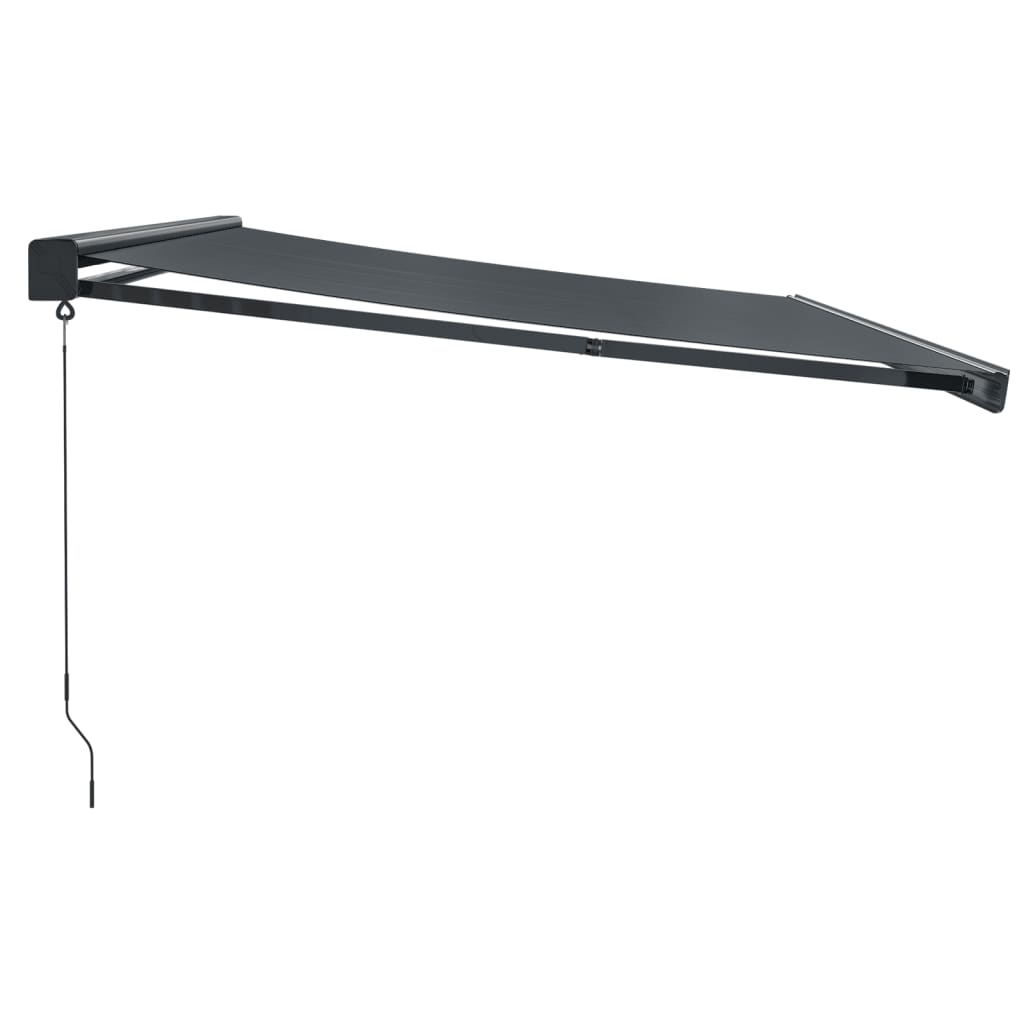 Retractable Awning Anthracite 4.5x3 m Fabric and Aluminium