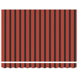 Retractable Awning Orange and Brown 3.5x2.5 m Fabric and Aluminium