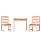 3 Piece Garden Bistro Set Solid Wood Douglas