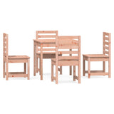 5 Piece Garden Dining Set Solid Wood Douglas