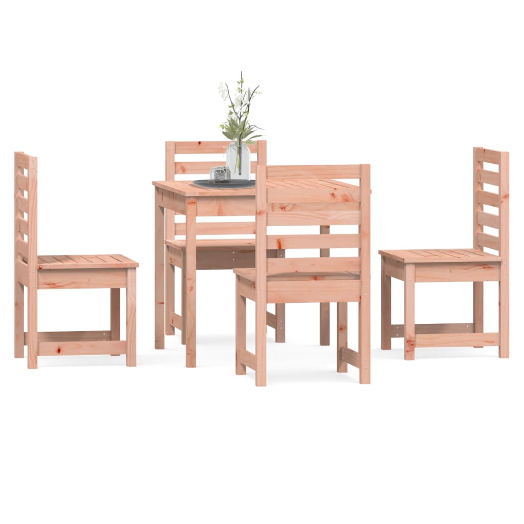 5 Piece Garden Dining Set Solid Wood Douglas