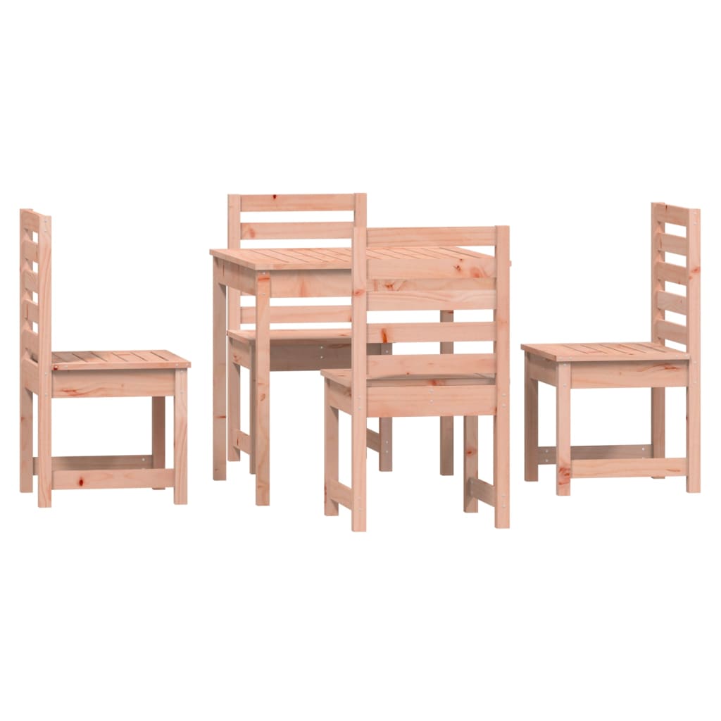 5 Piece Garden Dining Set Solid Wood Douglas