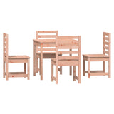 5 Piece Garden Dining Set Solid Wood Douglas