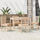 5 Piece Garden Dining Set Solid Wood Pine