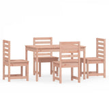 5 Piece Garden Dining Set Solid Wood Douglas