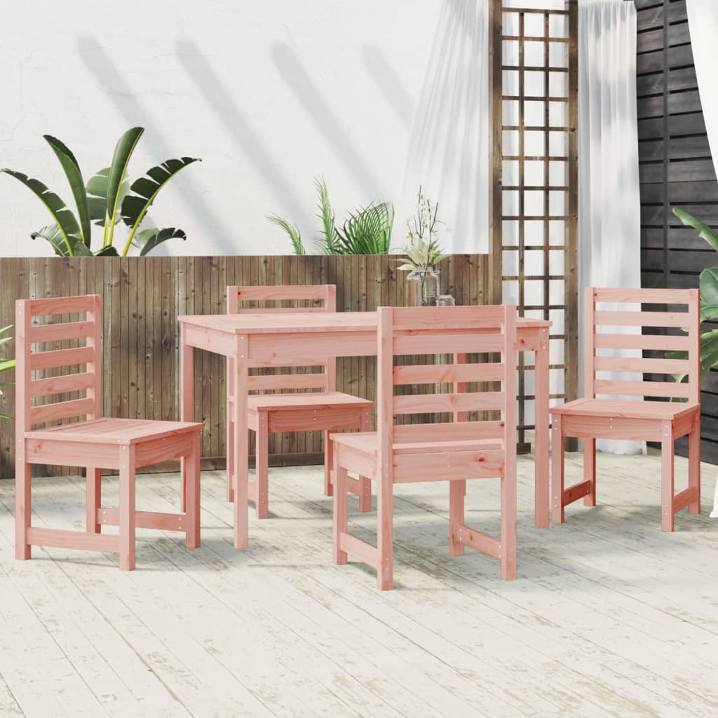 5 Piece Garden Dining Set Solid Wood Douglas