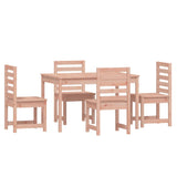 5 Piece Garden Dining Set Solid Wood Douglas