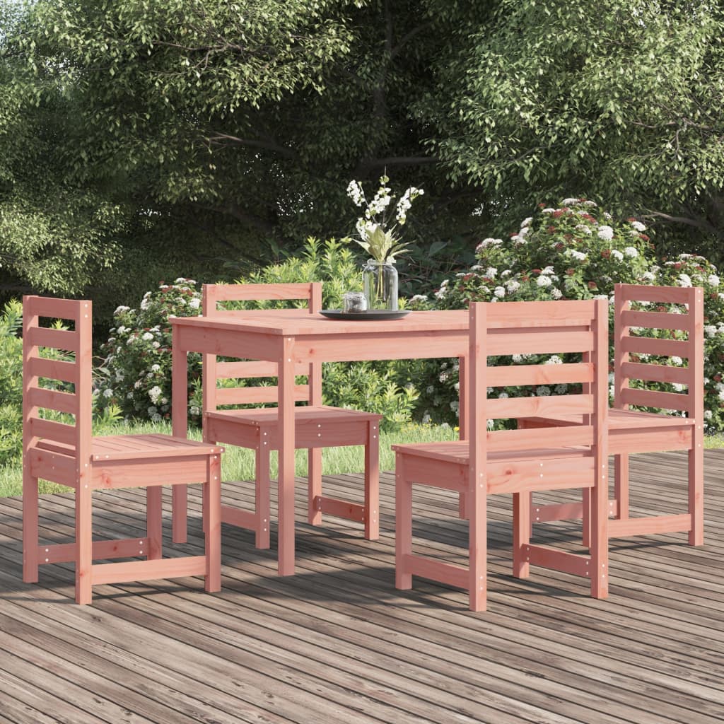 5 Piece Garden Dining Set Solid Wood Douglas