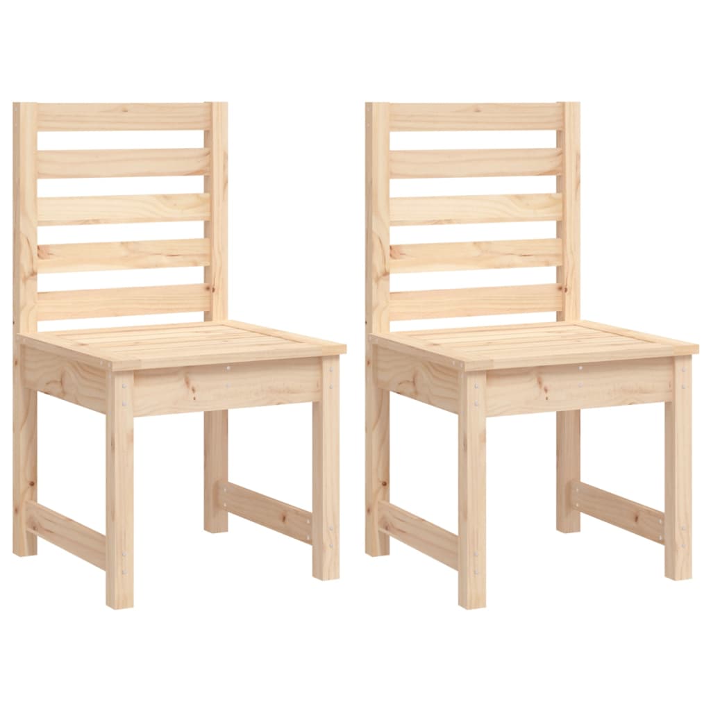 4 Piece Garden Dining Set Solid Wood Pine