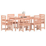 7 Piece Garden Dining Set Solid Wood Douglas