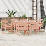 7 Piece Garden Dining Set Solid Wood Douglas