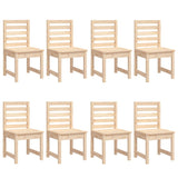 11 Piece Garden Dining Set Solid Wood Pine