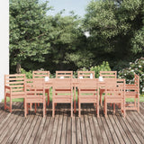 11 Piece Garden Dining Set Solid Wood Douglas